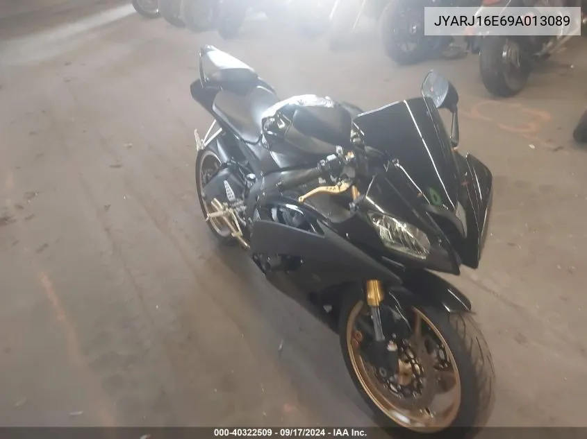 2009 Yamaha Yzfr6 VIN: JYARJ16E69A013089 Lot: 40322509