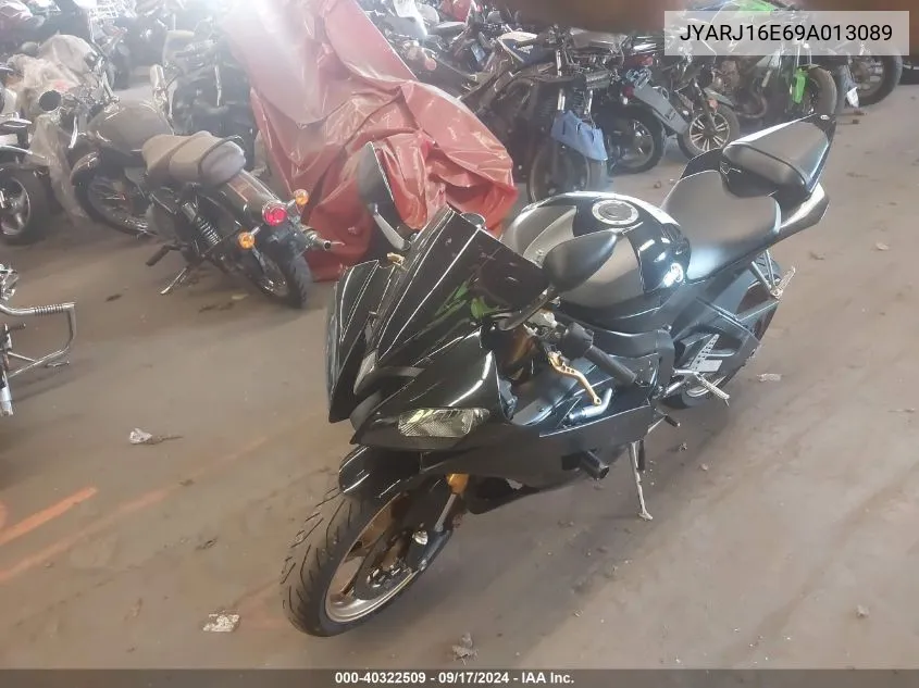 2009 Yamaha Yzfr6 VIN: JYARJ16E69A013089 Lot: 40322509