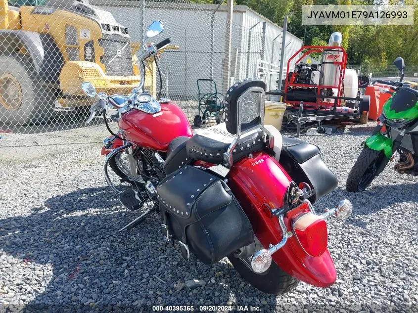 2009 Yamaha Xvs650 A/At VIN: JYAVM01E79A126993 Lot: 40395365