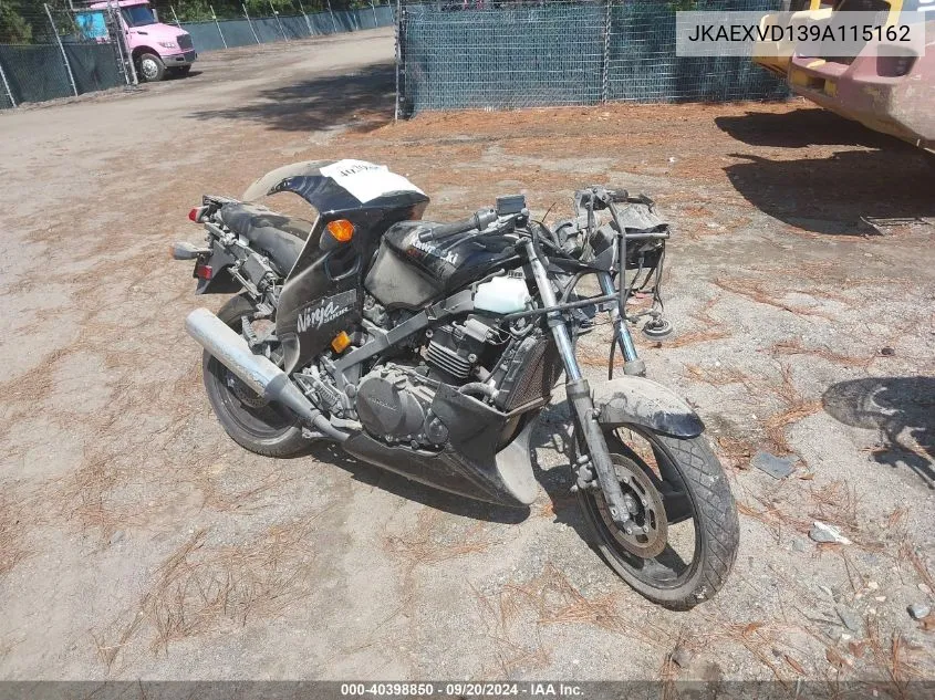 2009 Kawasaki Ex500 D VIN: JKAEXVD139A115162 Lot: 40398850