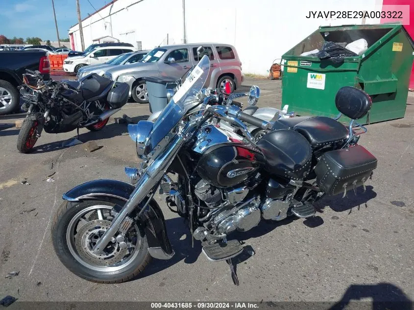 2009 Yamaha Xv1700 A VIN: JYAVP28E29A003322 Lot: 40431685