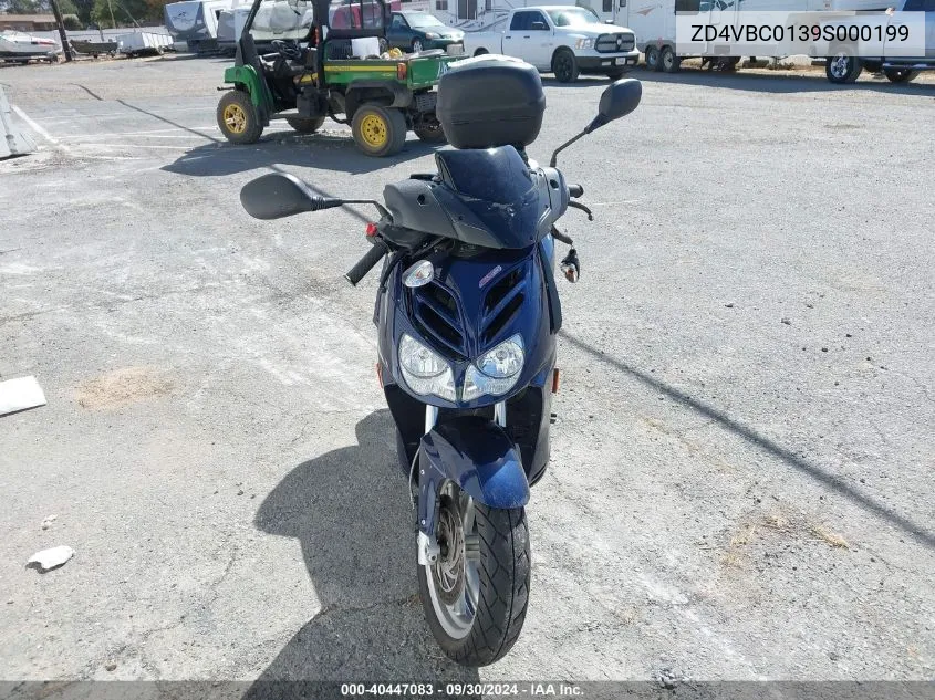 2009 Aprilia Sportcity 250 Cube VIN: ZD4VBC0139S000199 Lot: 40447083