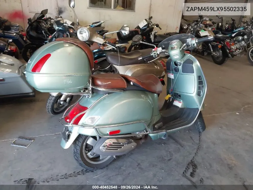 ZAPM459LX95502335 2009 Vespa Gts 250