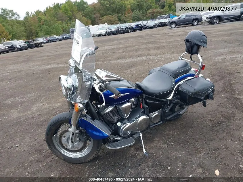 2009 Kawasaki Vn900 D VIN: JKAVN2D149A029377 Lot: 40457495