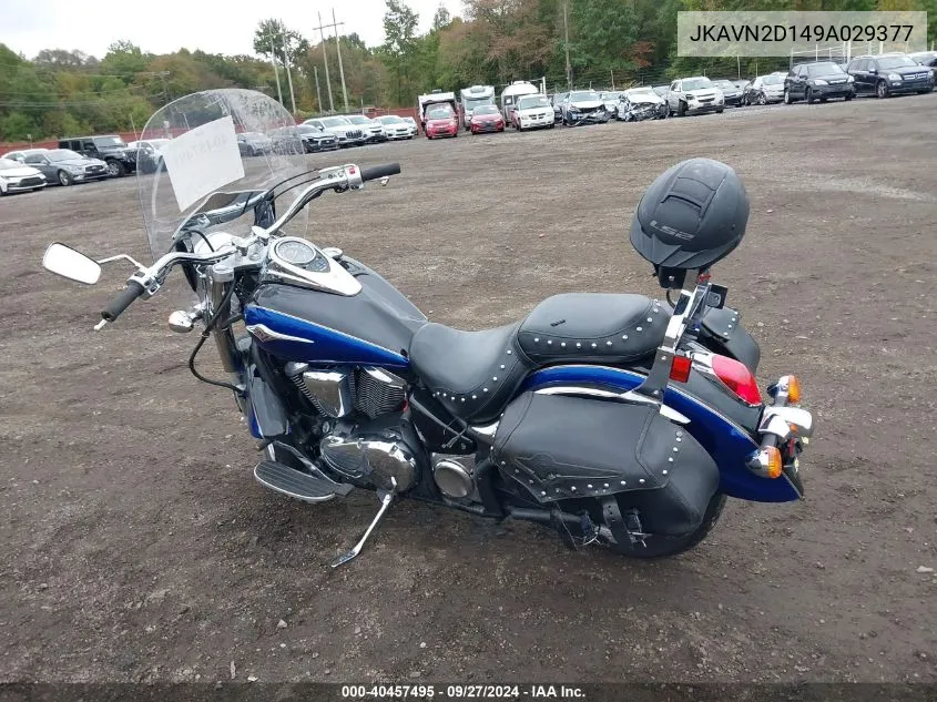 2009 Kawasaki Vn900 D VIN: JKAVN2D149A029377 Lot: 40457495