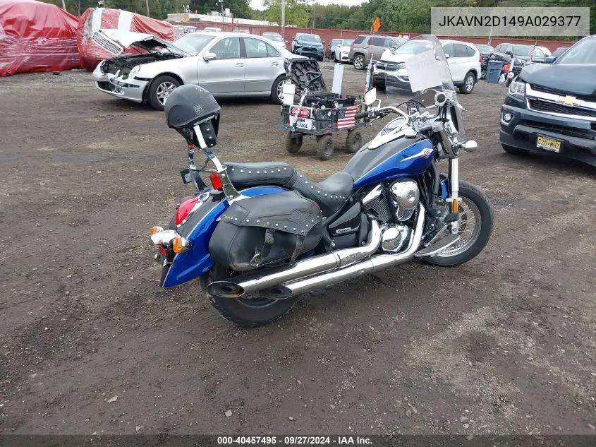 2009 Kawasaki Vn900 D VIN: JKAVN2D149A029377 Lot: 40457495