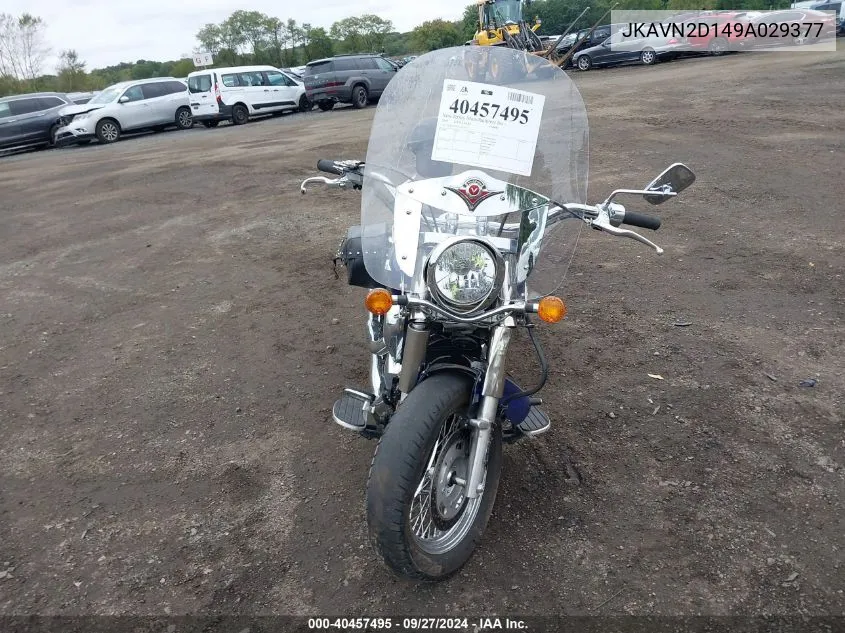 2009 Kawasaki Vn900 D VIN: JKAVN2D149A029377 Lot: 40457495