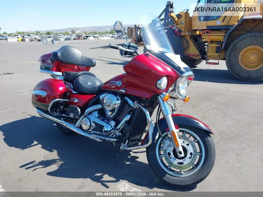 2010 Kawasaki Vn1700 A VIN: JKBVNRA16AA003361 Lot: 40253970