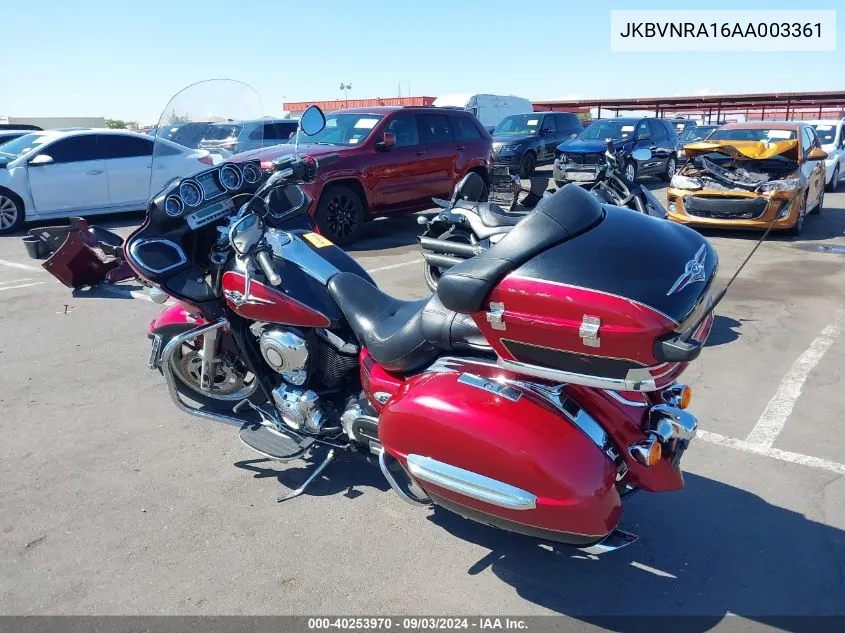 2010 Kawasaki Vn1700 A VIN: JKBVNRA16AA003361 Lot: 40253970