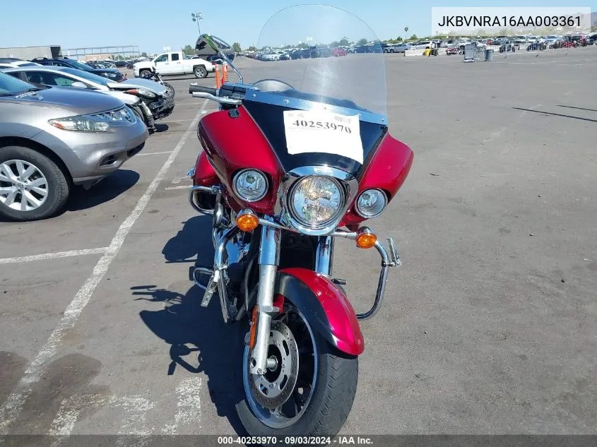 2010 Kawasaki Vn1700 A VIN: JKBVNRA16AA003361 Lot: 40253970