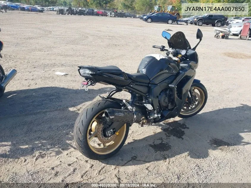 2010 Yamaha Fz1 S VIN: JYARN17E4AA007850 Lot: 40339300