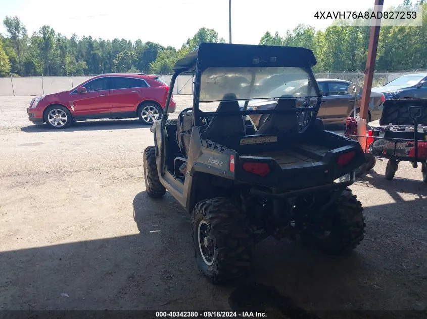 2010 Polaris Ranger Rzr VIN: 4XAVH76A8AD827253 Lot: 40342380