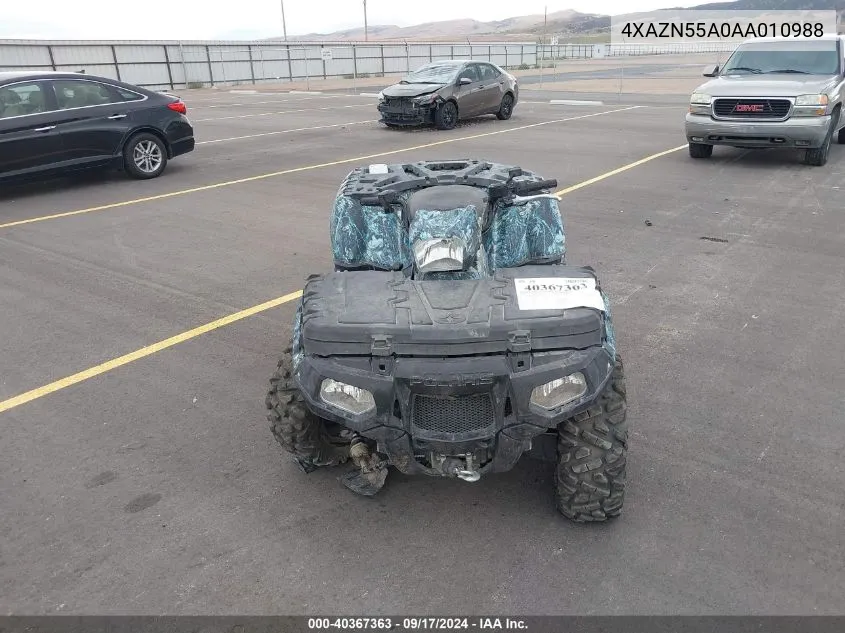 2010 Polaris Sportsman 550 Efi Xp VIN: 4XAZN55A0AA010988 Lot: 40367363