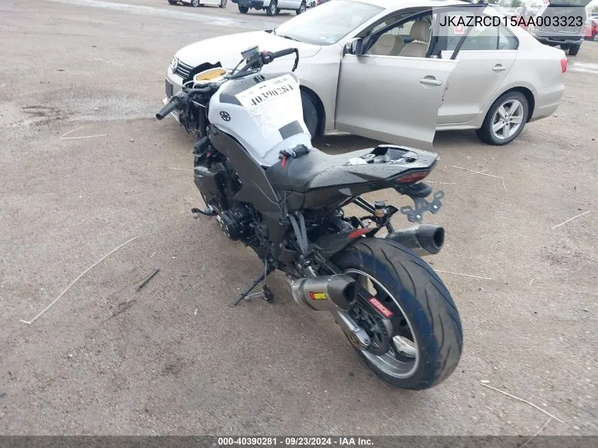 2010 Kawasaki Zr1000 D VIN: JKAZRCD15AA003323 Lot: 40390281