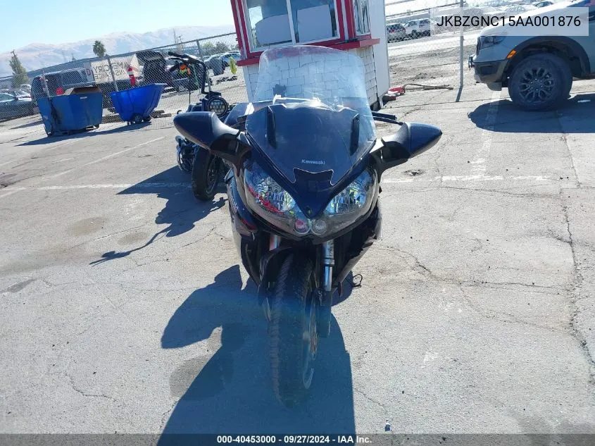 2010 Kawasaki Zg1400 C VIN: JKBZGNC15AA001876 Lot: 40453000