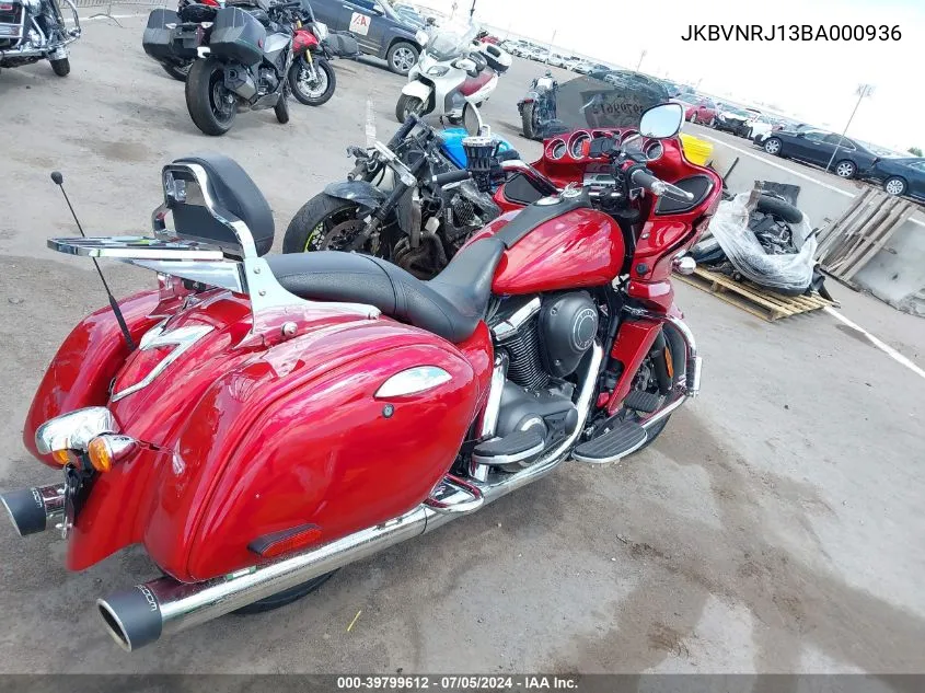 2011 Kawasaki Vn1700 J VIN: JKBVNRJ13BA000936 Lot: 39799612