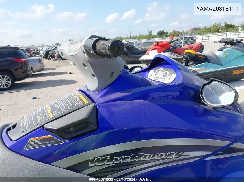 2011 Yamaha Other VIN: YAMA2031B111 Lot: 40374039