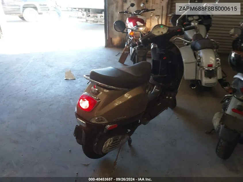 2011 Vespa Lx 150Ie VIN: ZAPM688F8B5000615 Lot: 40453657