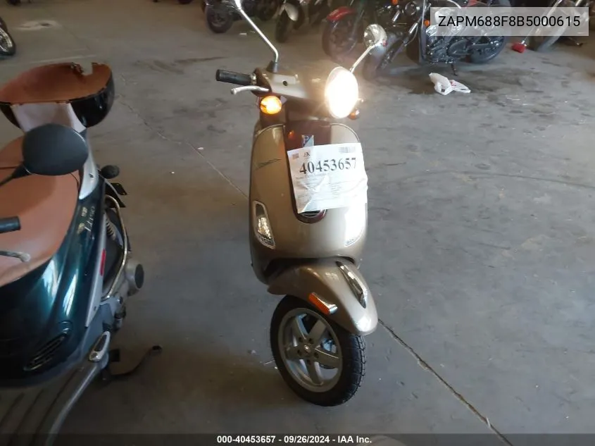 ZAPM688F8B5000615 2011 Vespa Lx 150Ie