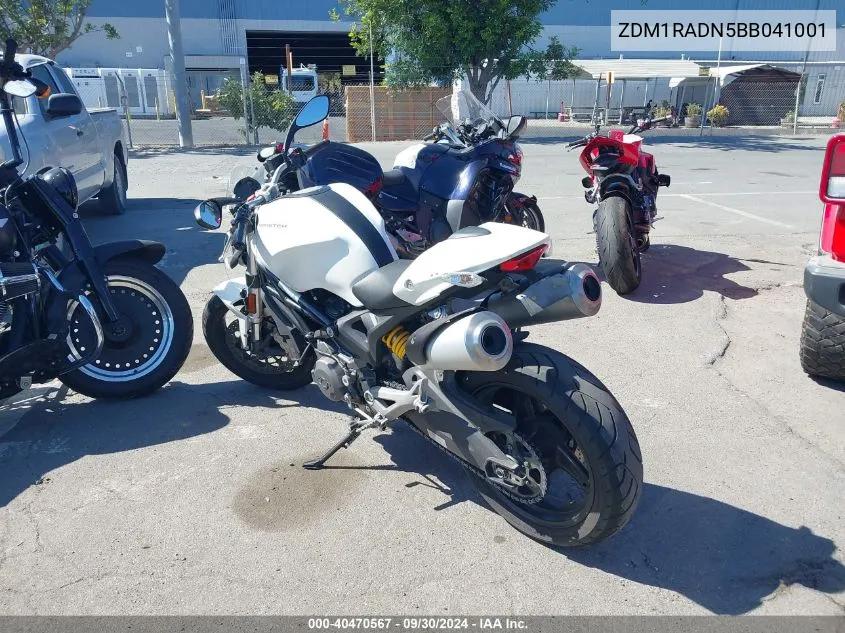 ZDM1RADN5BB041001 2011 Ducati Monster 696