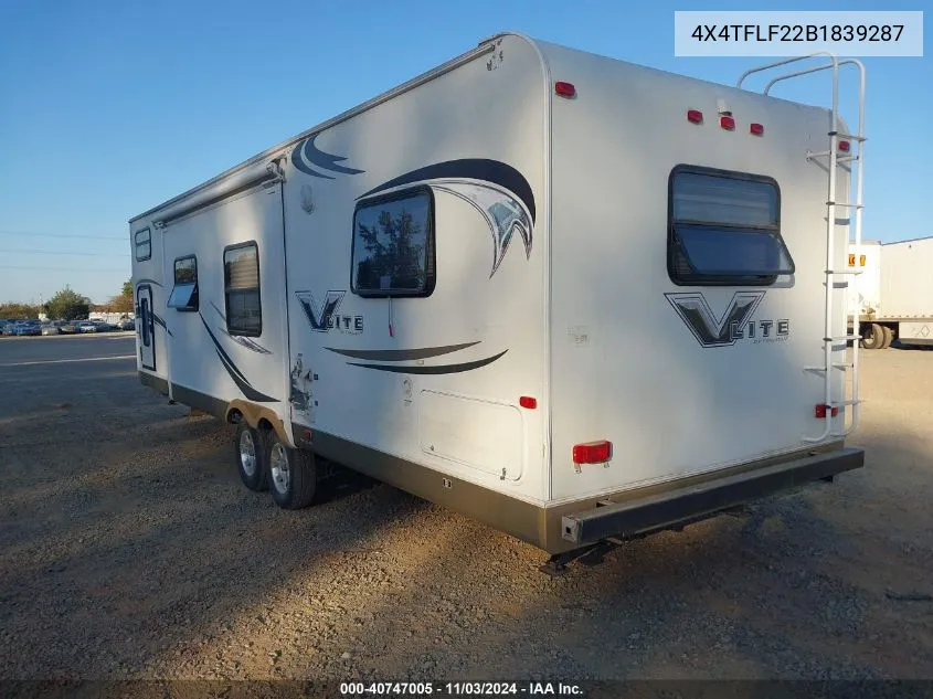 2011 Flagstaff Other VIN: 4X4TFLF22B1839287 Lot: 40747005