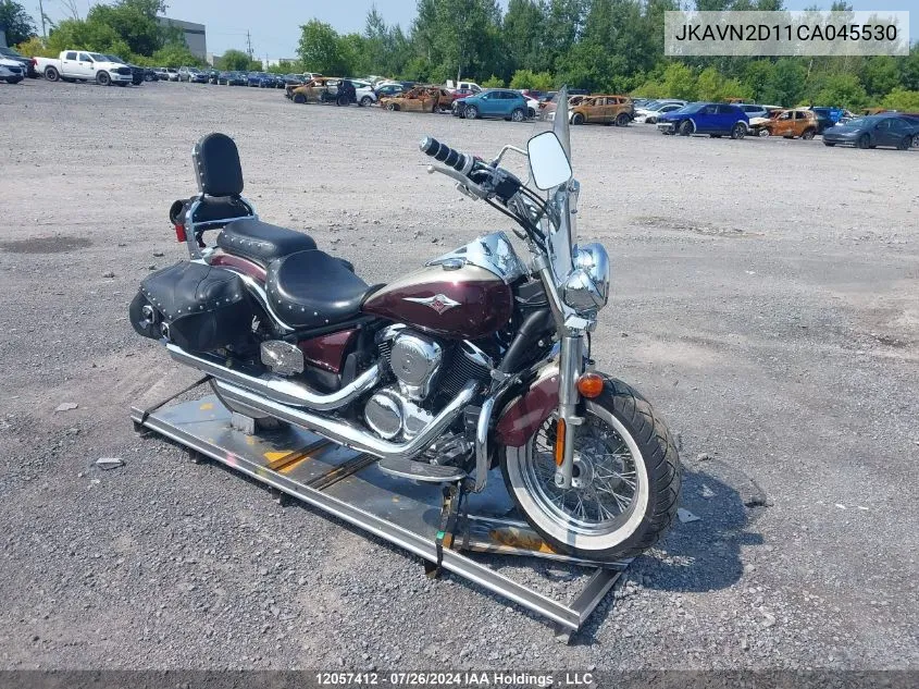 2012 Kawasaki Vn900 D VIN: JKAVN2D11CA045530 Lot: 12057412