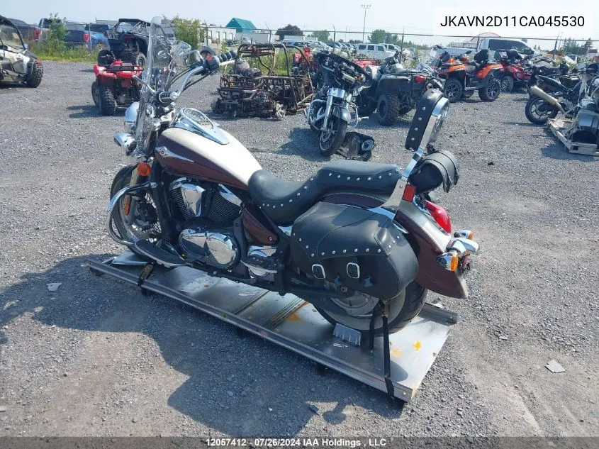 2012 Kawasaki Vn900 D VIN: JKAVN2D11CA045530 Lot: 12057412