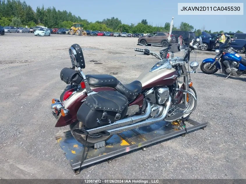 2012 Kawasaki Vn900 D VIN: JKAVN2D11CA045530 Lot: 12057412