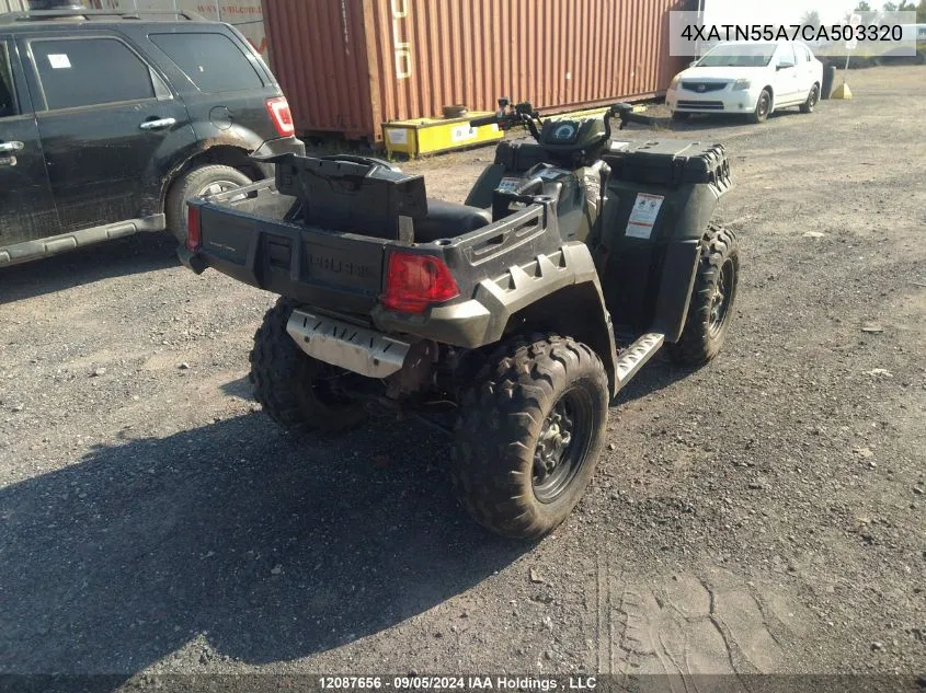 2012 Polaris Sportsman 550 Efi-X2 VIN: 4XATN55A7CA503320 Lot: 12087656