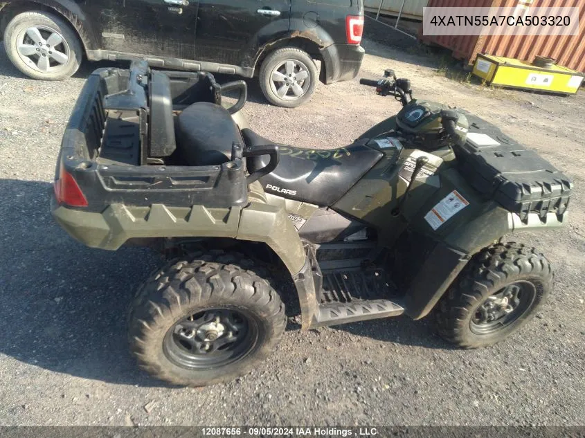 2012 Polaris Sportsman 550 Efi-X2 VIN: 4XATN55A7CA503320 Lot: 12087656