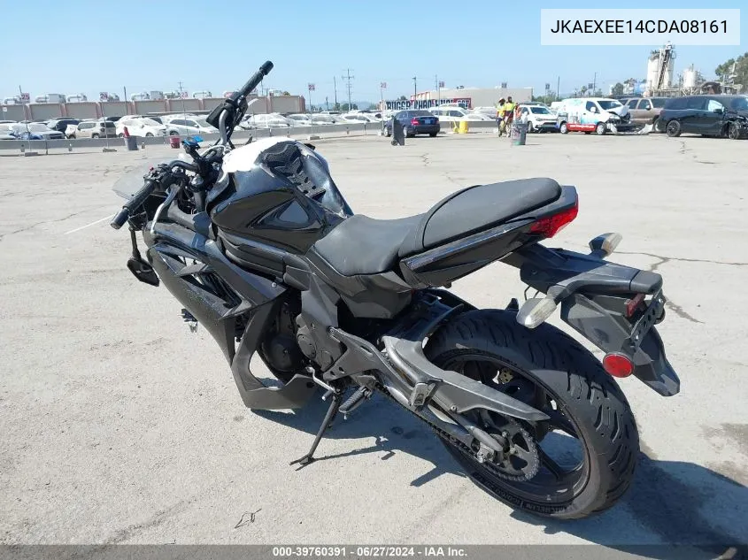 2012 Kawasaki Ex650 Ec VIN: JKAEXEE14CDA08161 Lot: 39760391