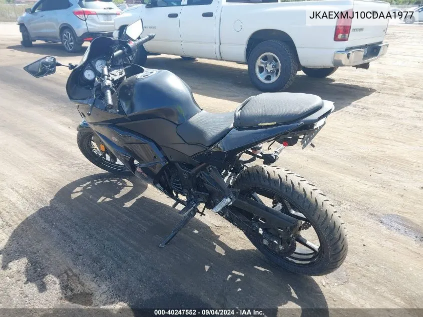 2012 Kawasaki Ex250 J VIN: JKAEXMJ10CDAA1977 Lot: 40247552