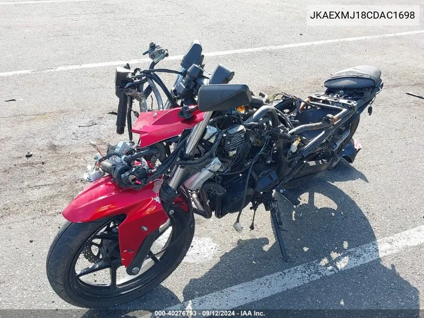 JKAEXMJ18CDAC1698 2012 Kawasaki Ex250 J