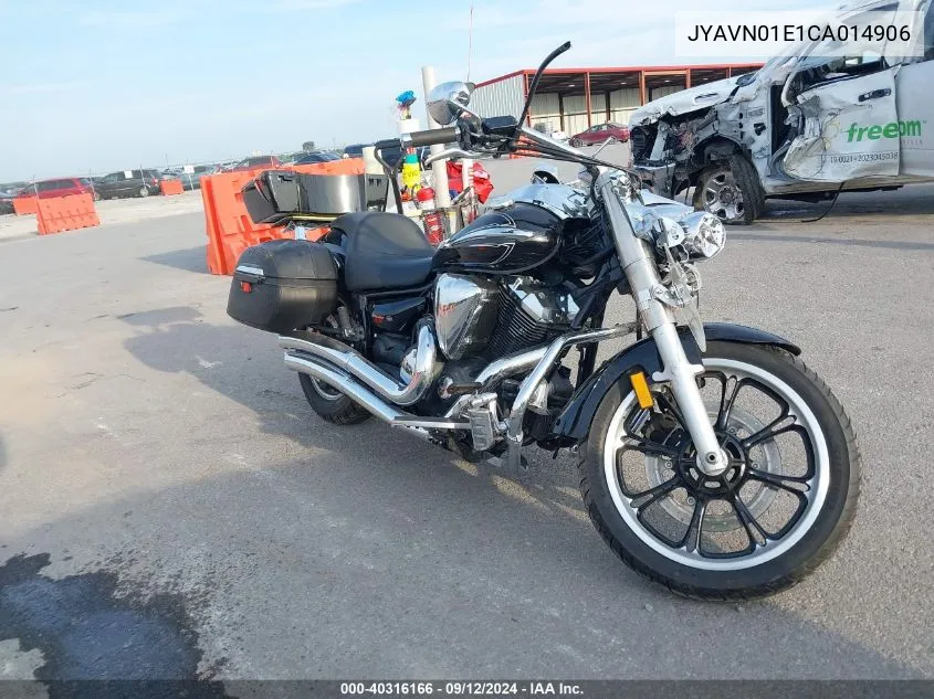 2012 Yamaha Xvs950 A/Ct VIN: JYAVN01E1CA014906 Lot: 40316166