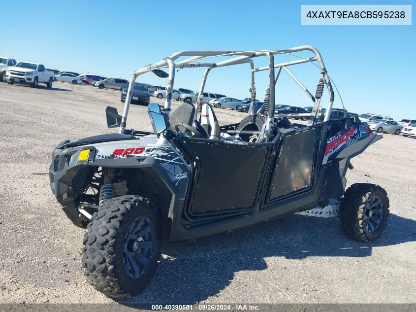 2012 Polaris Ranger Rzr 4 900 Xp Eps VIN: 4XAXT9EA8CB595238 Lot: 40390501