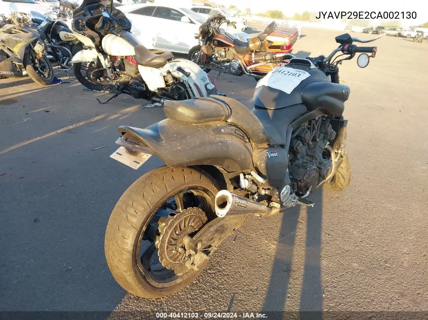 2012 Yamaha Vmx17 VIN: JYAVP29E2CA002130 Lot: 40412103