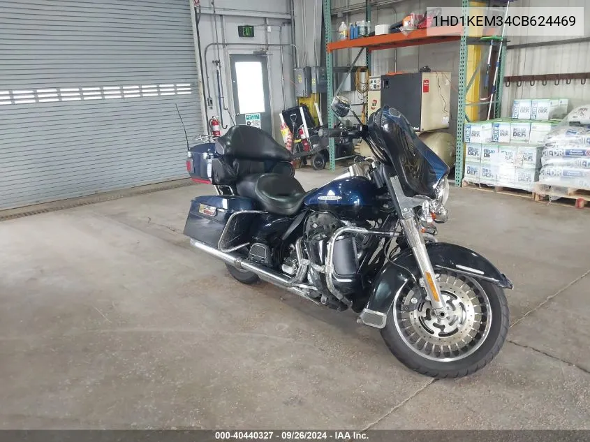 2012 Harley-Davidson Flhtk Electra Glide Ultra Ltd VIN: 1HD1KEM34CB624469 Lot: 40440327