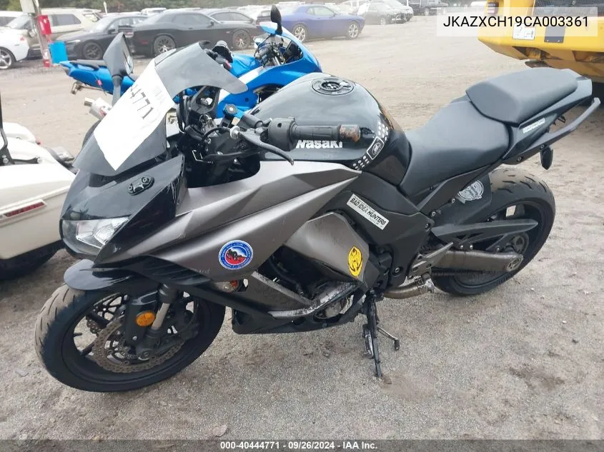 JKAZXCH19CA003361 2012 Kawasaki Zx1000 H