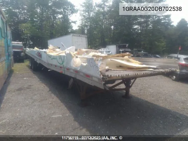 2013 Great Dane Trailers VIN: 1GRAA0G20DB702538 Lot: 11756119