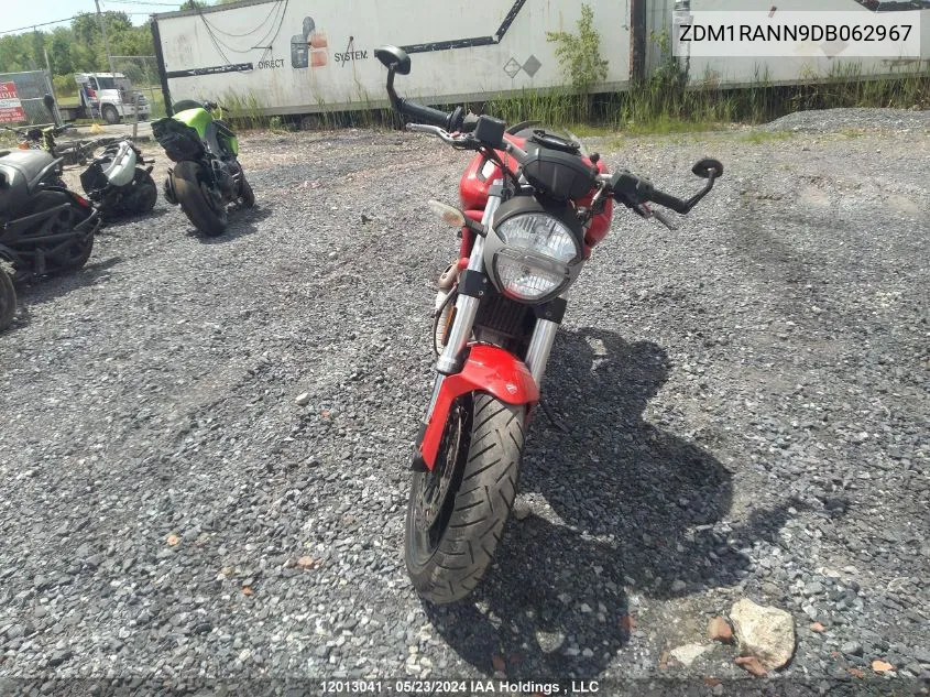 ZDM1RANN9DB062967 2013 Ducati Monster 796