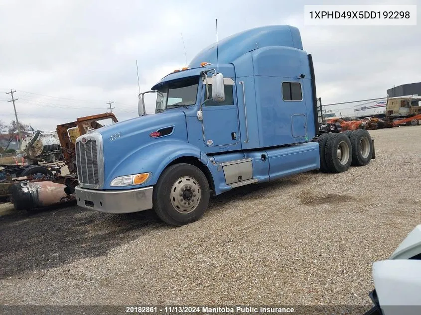 2013 Peterbilt Other VIN: 1XPHD49X5DD192298 Lot: 20182861