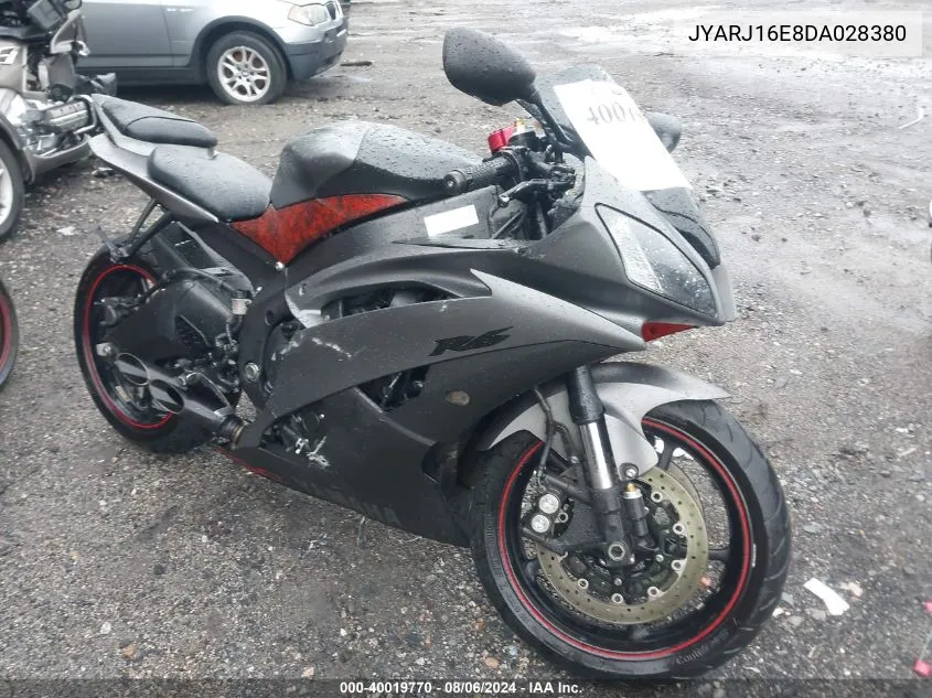 2013 Yamaha Yzfr6 VIN: JYARJ16E8DA028380 Lot: 40019770