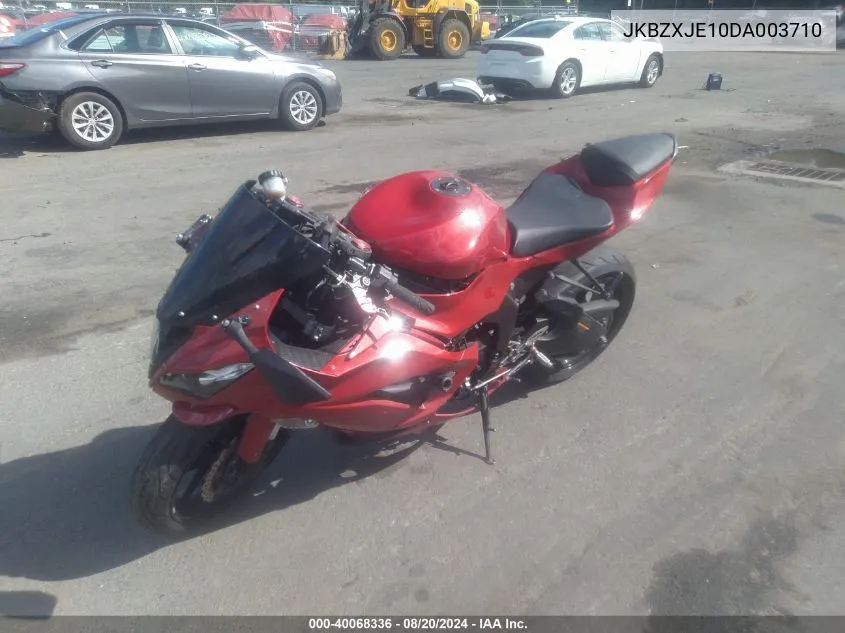 2013 Kawasaki Zx636 E VIN: JKBZXJE10DA003710 Lot: 40068336