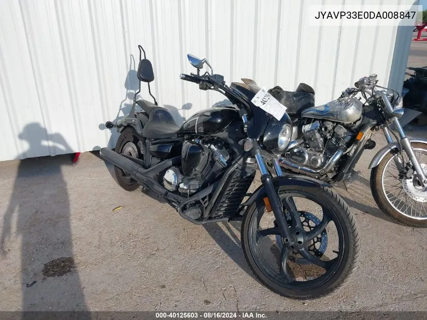 2013 Yamaha Xvs1300 Cu VIN: JYAVP33E0DA008847 Lot: 40125603