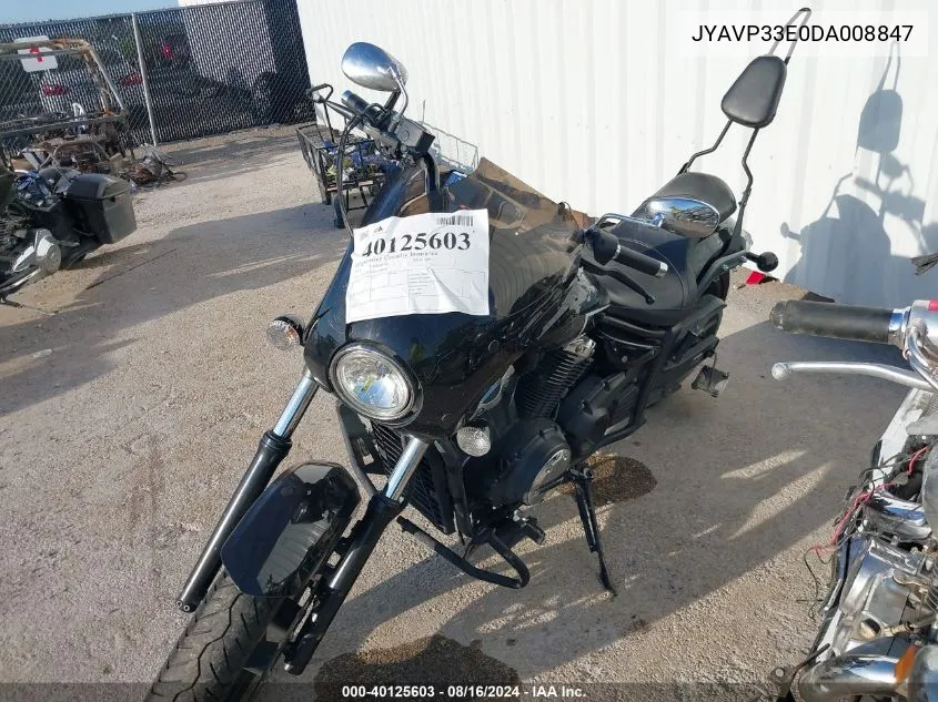 2013 Yamaha Xvs1300 Cu VIN: JYAVP33E0DA008847 Lot: 40125603