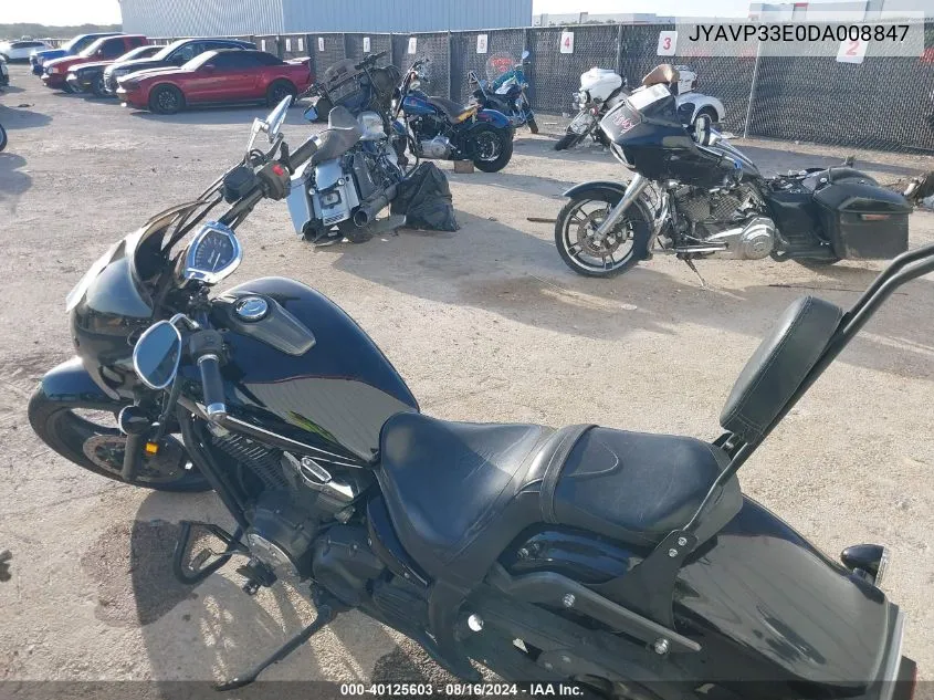 2013 Yamaha Xvs1300 Cu VIN: JYAVP33E0DA008847 Lot: 40125603