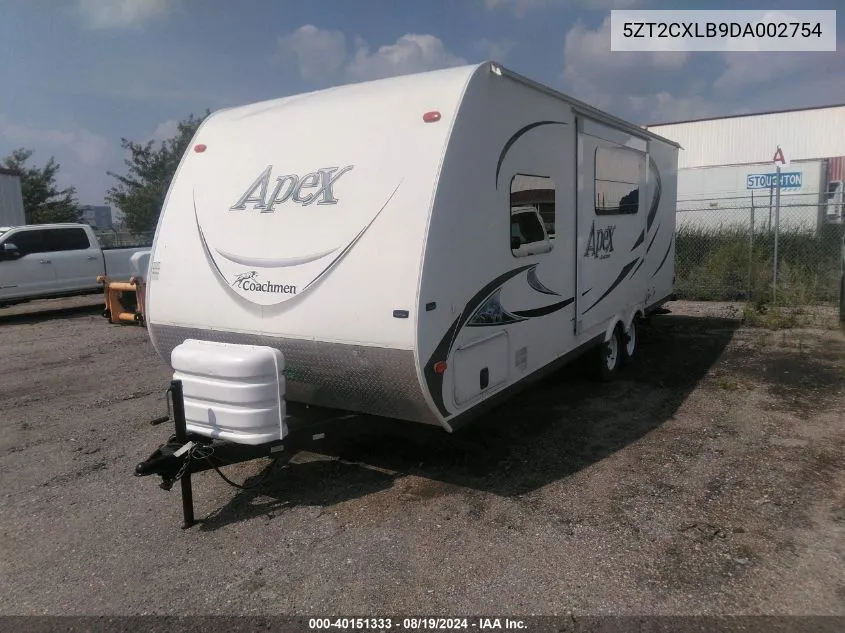 2013 Coachmen Apex Apt 21Rbk VIN: 5ZT2CXLB9DA002754 Lot: 40151333