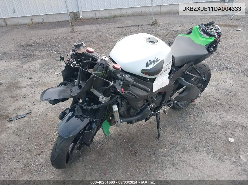 2013 Kawasaki Zx636 E VIN: JKBZXJE11DA004333 Lot: 40251689