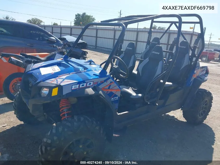 2013 Polaris Rzr 4 800 Eps VIN: 4XAXE7EAXDF669798 Lot: 40274245