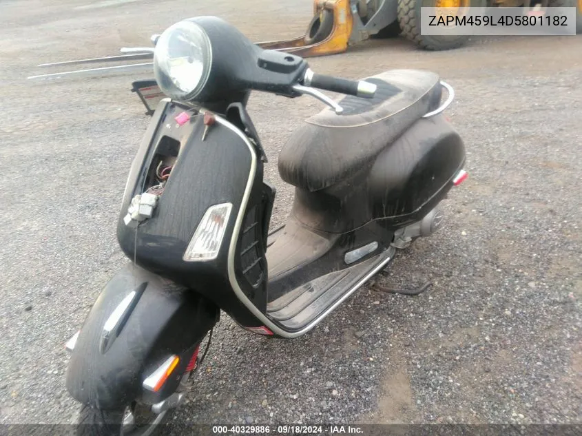 2013 Vespa Gts 300 Super VIN: ZAPM459L4D5801182 Lot: 40329886